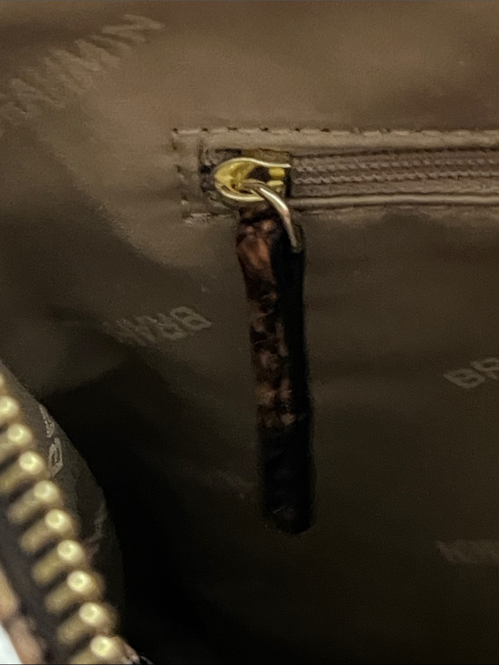 NWOTBrahmin Croc Design Leather Crossbody Bag & Wallet-Brown & Gold Houndstooth - Picture 12 of 16